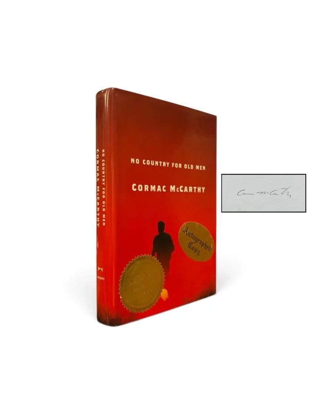 McCARTHY, Cormac. No Country for Old Men. (Signed First Edition, First Impression) McCARTHY, Cormac McCarthy signed, No Country for Old Men, First Edition, Signed edition, Signed First Edition