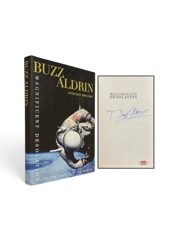 ALDRIN, Buzz. Magnificent Desolation: The Long Journey Home from the Moon (Signed by Buzz Aldrin with PSA/DNA authentication sticker) Buzz Aldrin signed book. First edition