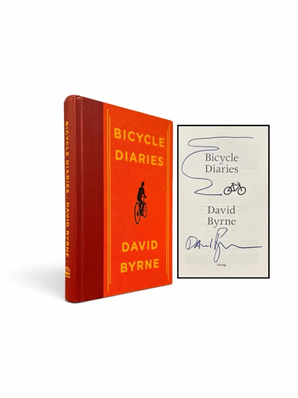 BYRNE, David. Bicycle Diaries. (Signed first edition) David Byrne Bicycle Diaries signed first edition, Talking Heads, autograph