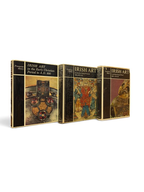HENRY, Francoise. Irish Art: In the early Christian period to 800; During the Viking Invasions 800-1020; In the Romanesque Period 1020-1170 A.D. FRANCOISE HENRY, Irish-Art