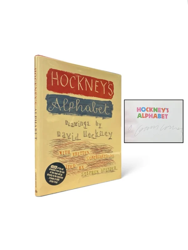 HOCKNEY, David. Hockney’s Alphabet. Edited by Stephen Spender (Signed first edition) David Hockney, David Hockney signed book, David Hockney's Alphabet
