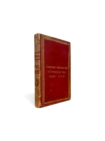 HUNTER, Robert. The Racing Calendar for the Year 1826. Volume the Thirty-seventh.