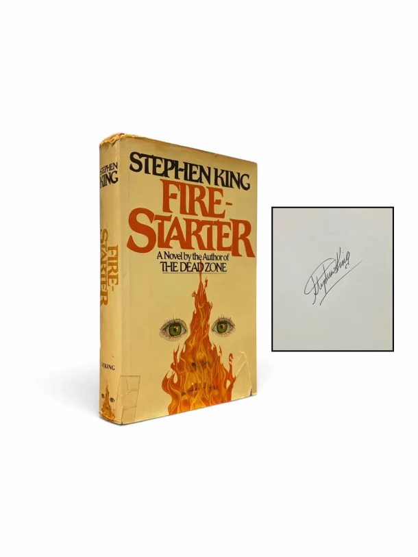 KING, Stephen. Firestarter (Signed First Edition) Stephen King, Fire Starter, first edition, Signed First Edition, autograph