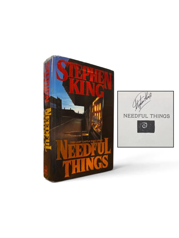 KING, Stephen. Needful Things: The Last Castle Rock Story. (Signed First Edition) Stephen King, Needful Things, first edition, Signed First Edition, autograph