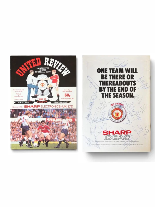 Manchester United signed programme