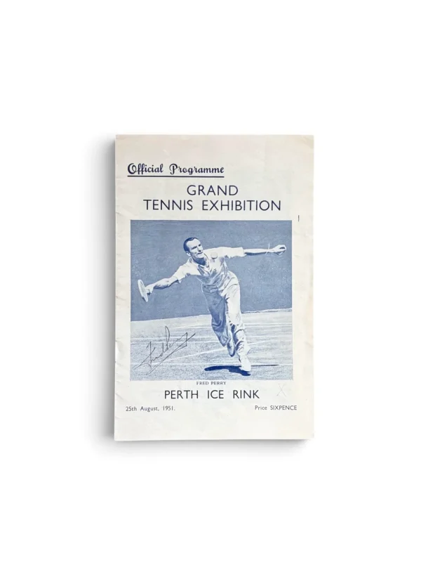 Fred Perry, Tennis, autograph